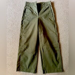 Aritzia wide leg cropped cotton pant size 2